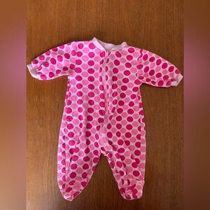 🍓3/$10 George Newborn Pink Cozy Polka Dot Footies